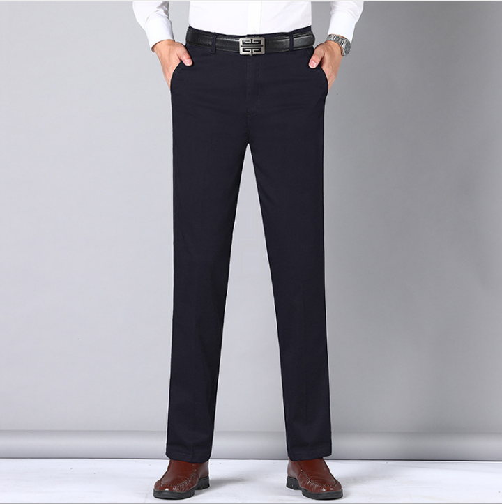 [M-Ropa] Pantalones De Traje De Seda De Hielo