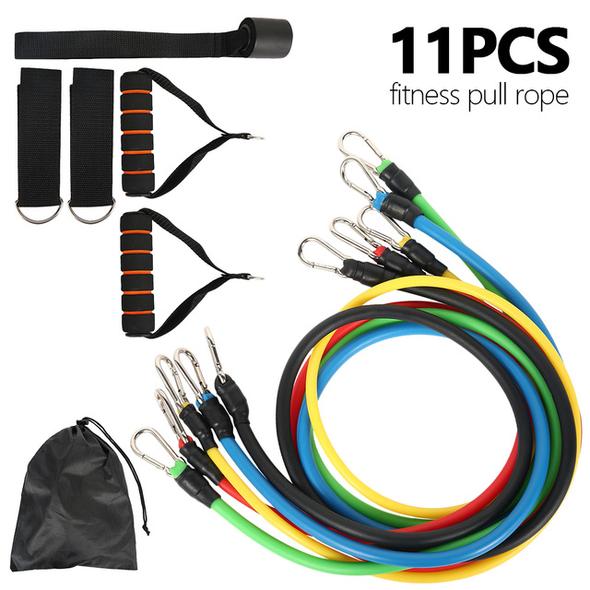 Conjunto de banda de resistencia ajustable de 11 piezas