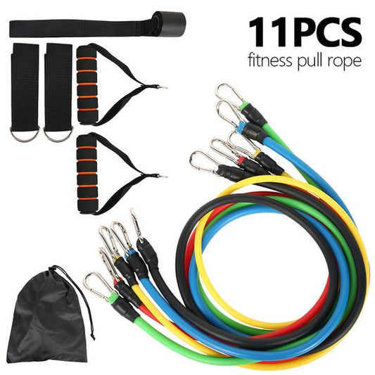 Conjunto de banda de resistencia ajustable de 11 piezas